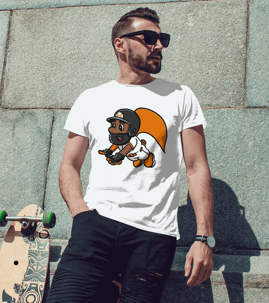 Super Baseball Bros Diving Catch Gamer Parody Superhero Player T-Shirt