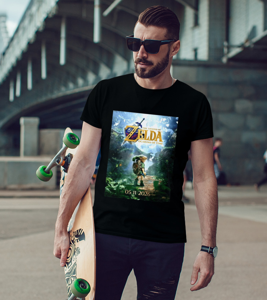The Legend Of Zelda Ocarina Of Time 05/11/2026 Nitendo Switch 2 Release T-Shirt