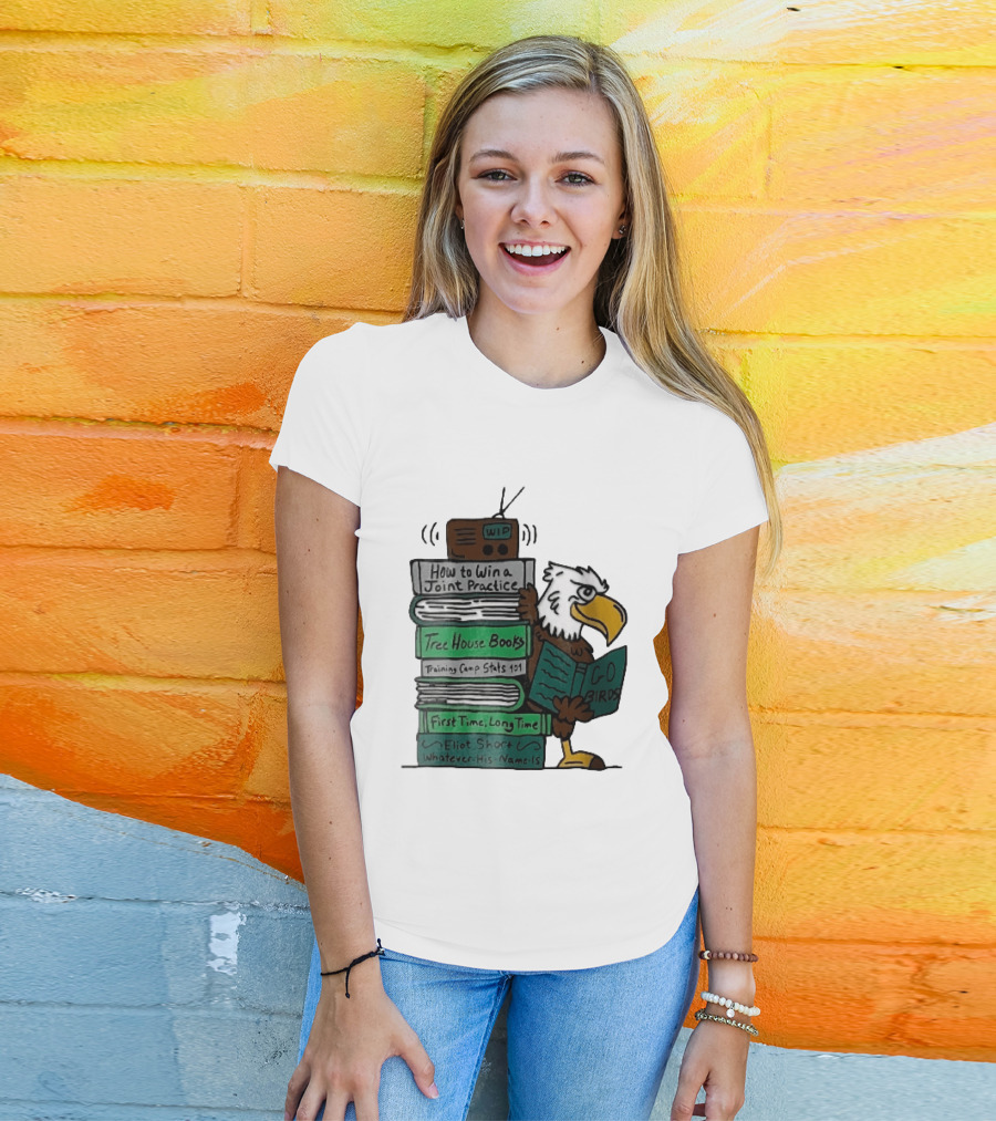 How To Win A Joint Practice Eliot Short Cartoon Eagle Go Birds Tree House Books T-Shirt