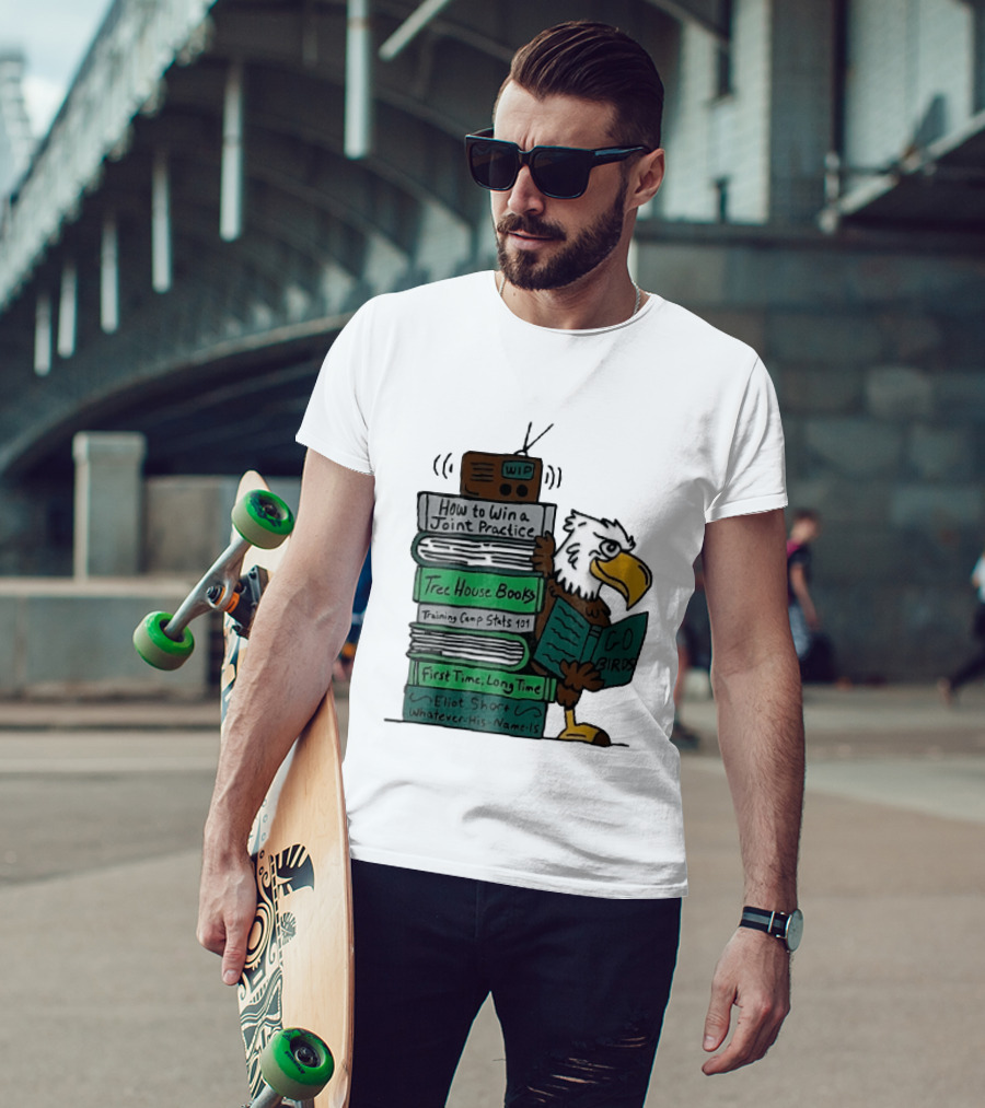 How To Win A Joint Practice Eliot Short Cartoon Eagle Go Birds Tree House Books T-Shirt