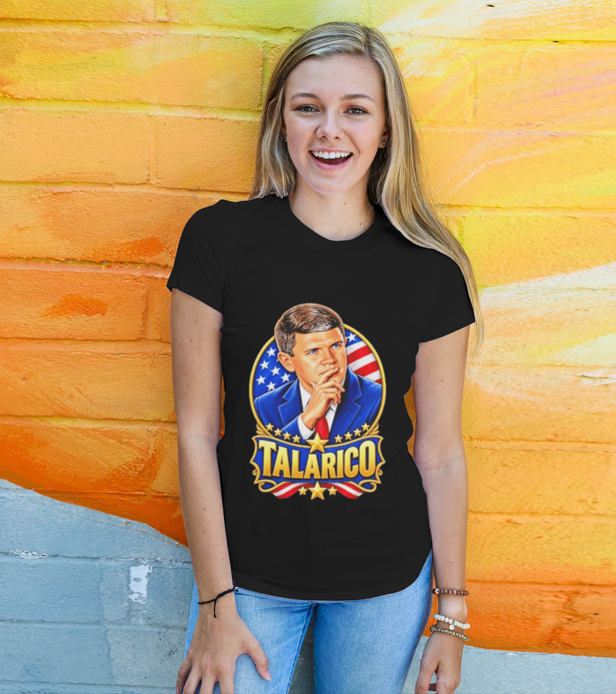 Talarico Presidential Style With American Flag T-Shirt
