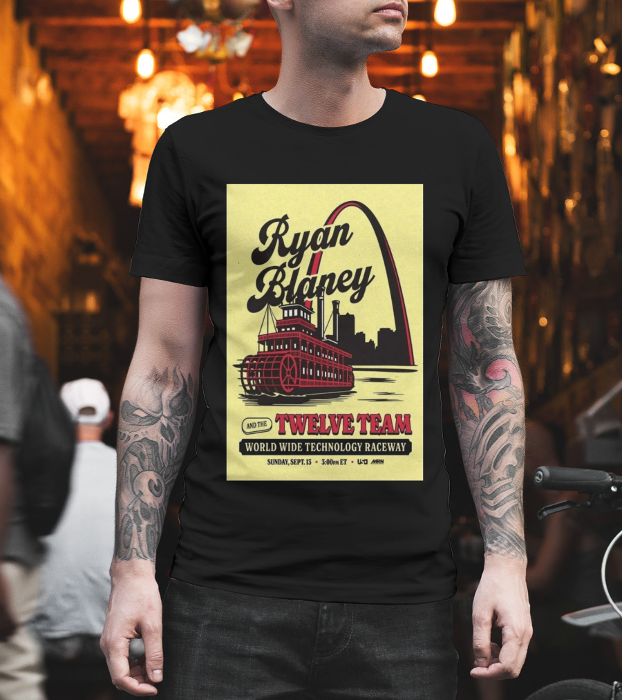 Ryan Blaney And The Twelve Team World Wide Technology Raceway Sunday September 13 2026 T-Shirt