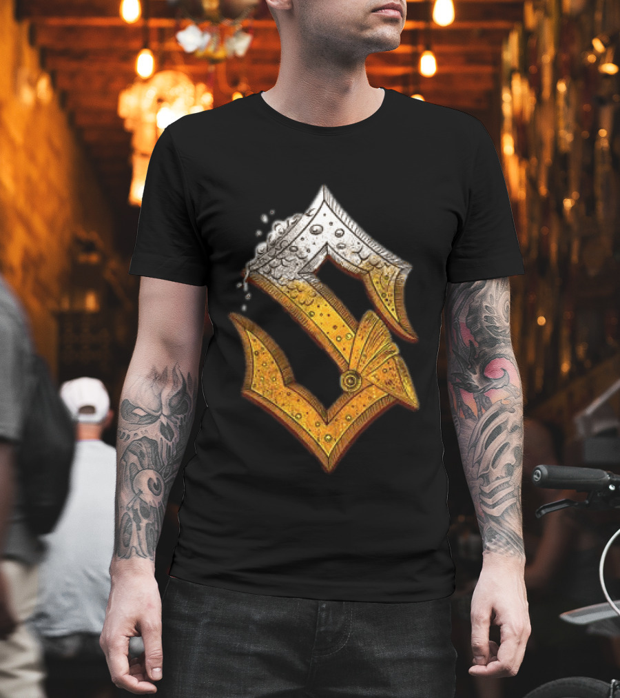 Sabaton Store Noch Ein Bier 2026 Letter S Beer Foam T-Shirt