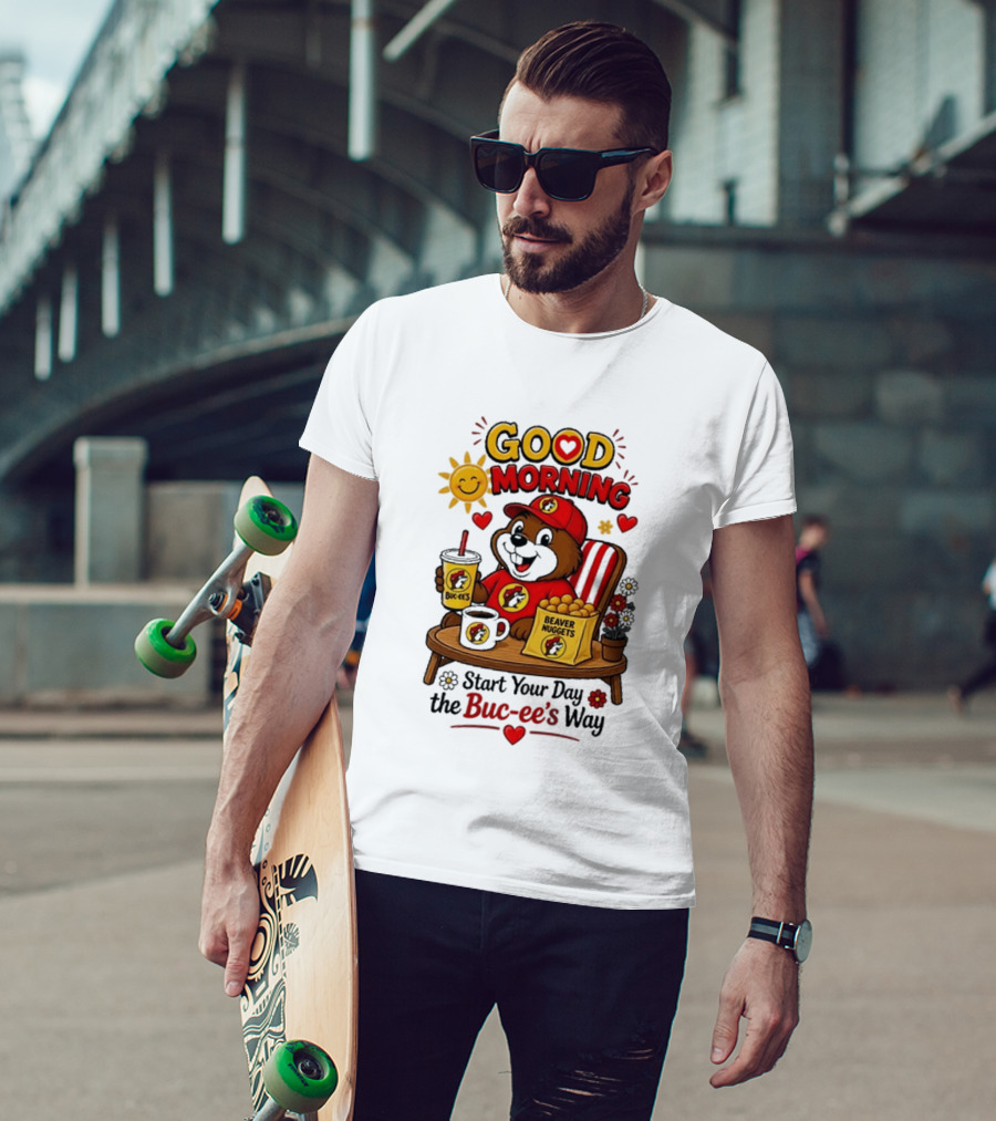 Good Morning Beaver Nuggets Buc Ee's Start Your Day The Buc Ee's Way T-Shirt