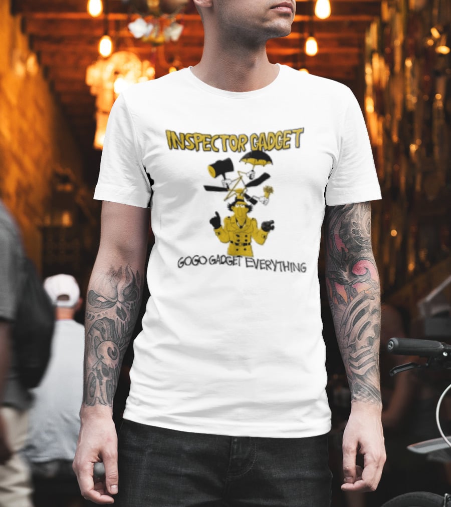 Inspector Gadget GoGo Gadget Everything Phrases And Iconic Imagery From The Classic Animated Series T-Shirt