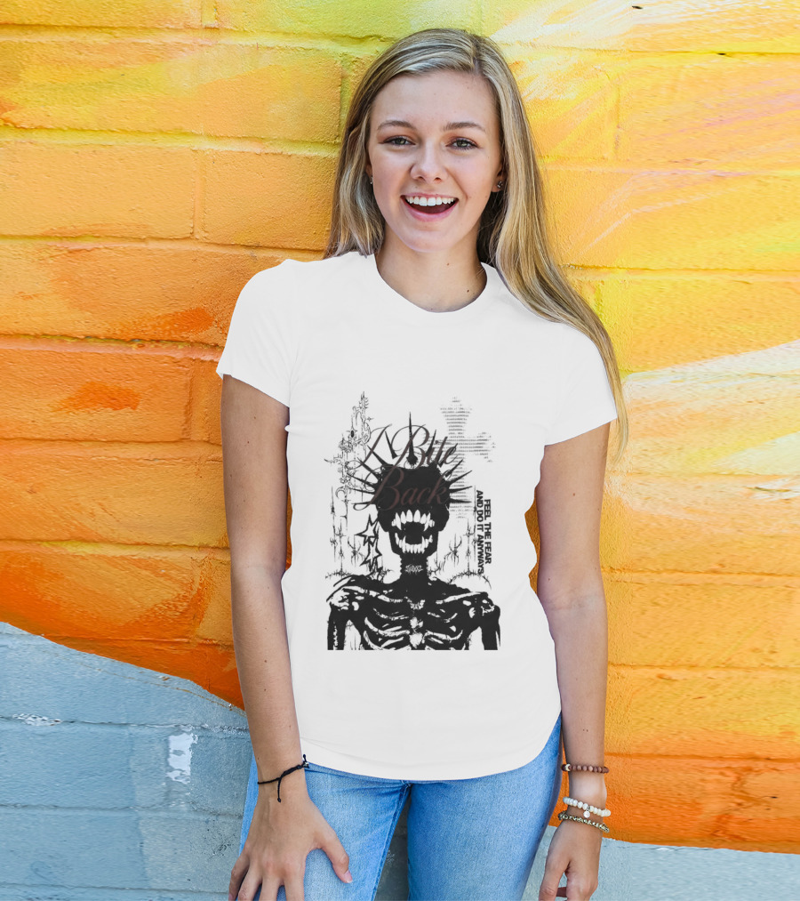 Swixxz Bite Back Jumbo Skeleton Cross T-Shirt