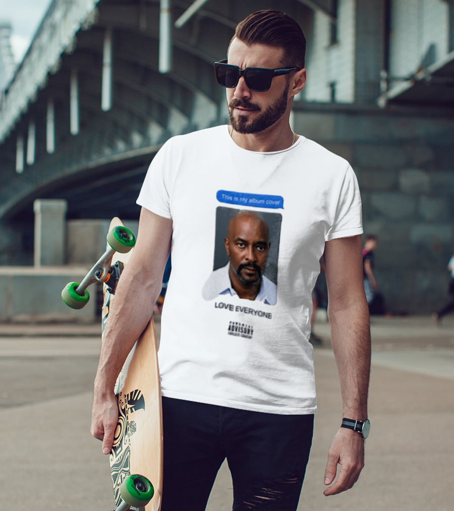 This Is My Album Cover Love Everyone Parental Advisory Explicit Content T-Shirt