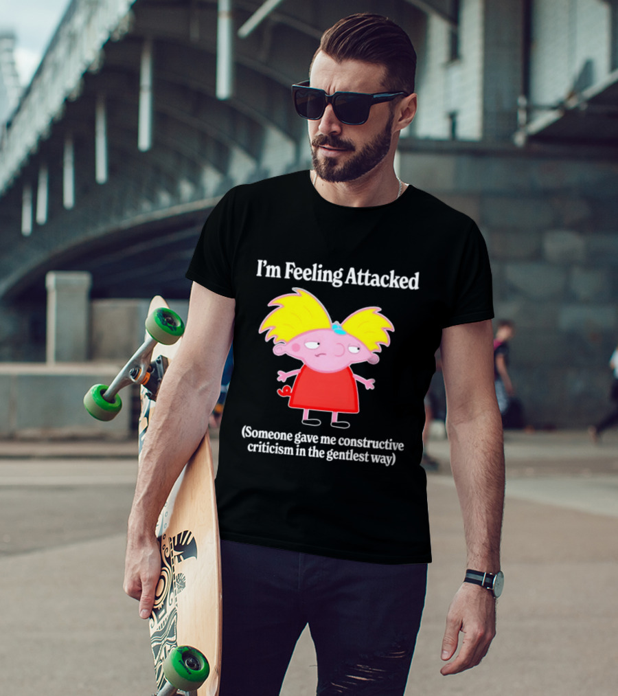 I'm Feeling Attacked Someone Gave Me Constructive Criticism In The Gentlest Way Cartoon T-Shirt