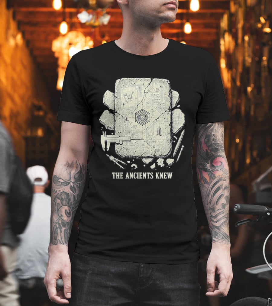 The Ancients Knew Ancient Technology Archaeology Symbols And Tools T-Shirt