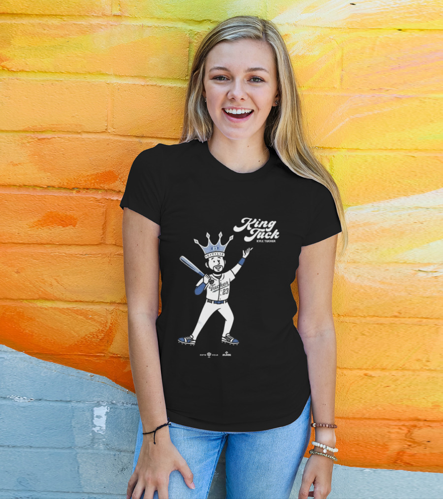 King Tuck Kyle Tucker Baseball 23 Crown Blue T-Shirt