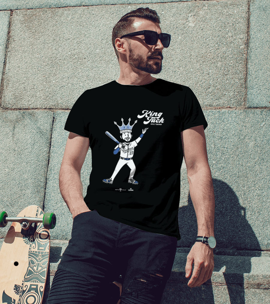 King Tuck Kyle Tucker Baseball 23 Crown Blue T-Shirt