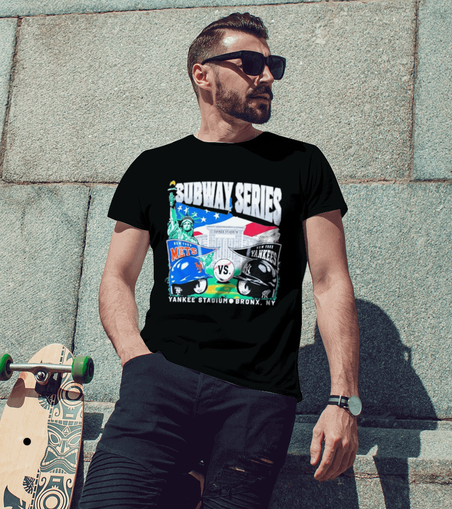 Yankee Stadium Bronx NY New York Mets Yankees Subway Series 2026 T-Shirt