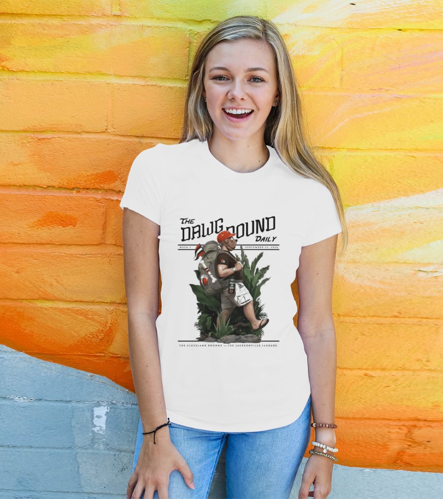 The Dawg Pound Daily September 13 2026 Cleveland Browns Vs Jacksonville Jaguars Week 1 T-Shirt