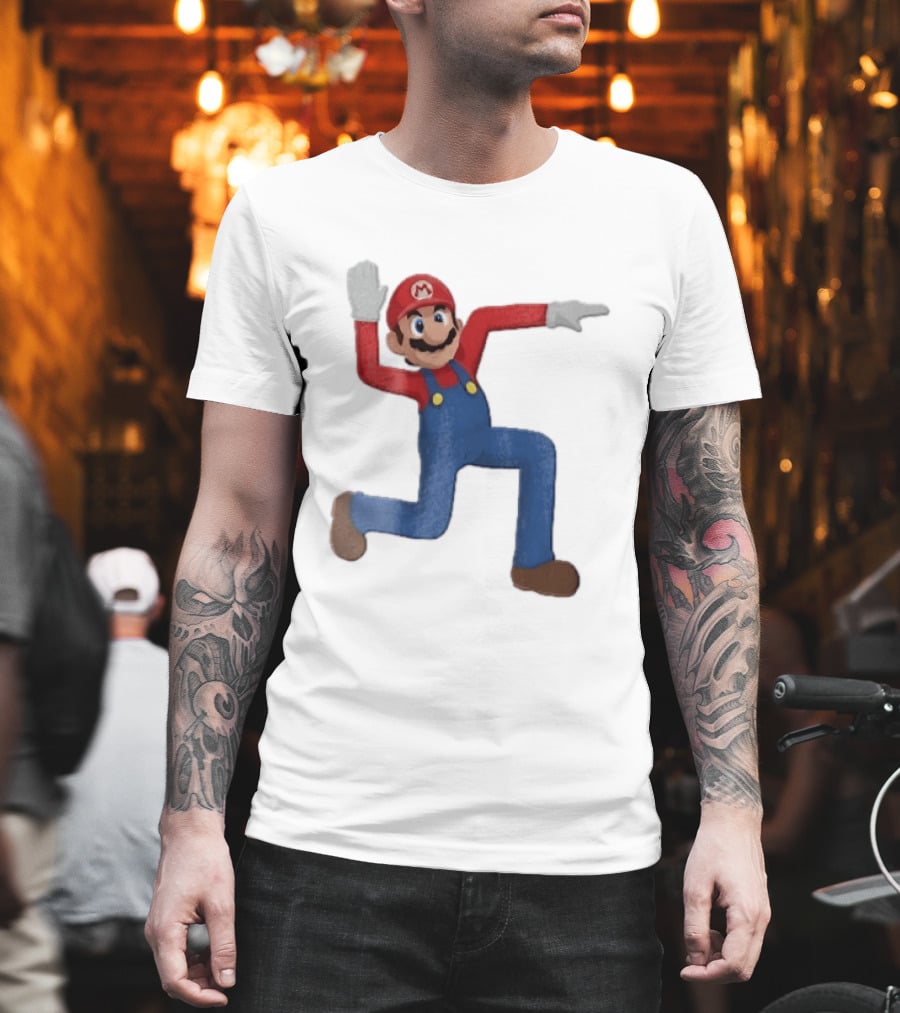 Super Mario Plumber Bent Arms And Legs Pose T-Shirt