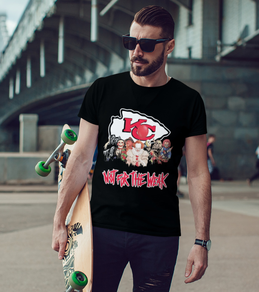 Kansas City Chiefs Horror Characters Halloween Squad Not For The Weak T-Shirt