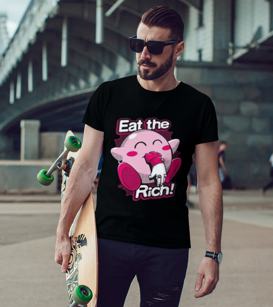 Punkwithacamera Store Eat The Rich Clay Graham Kirby Eating Hand T-Shirt