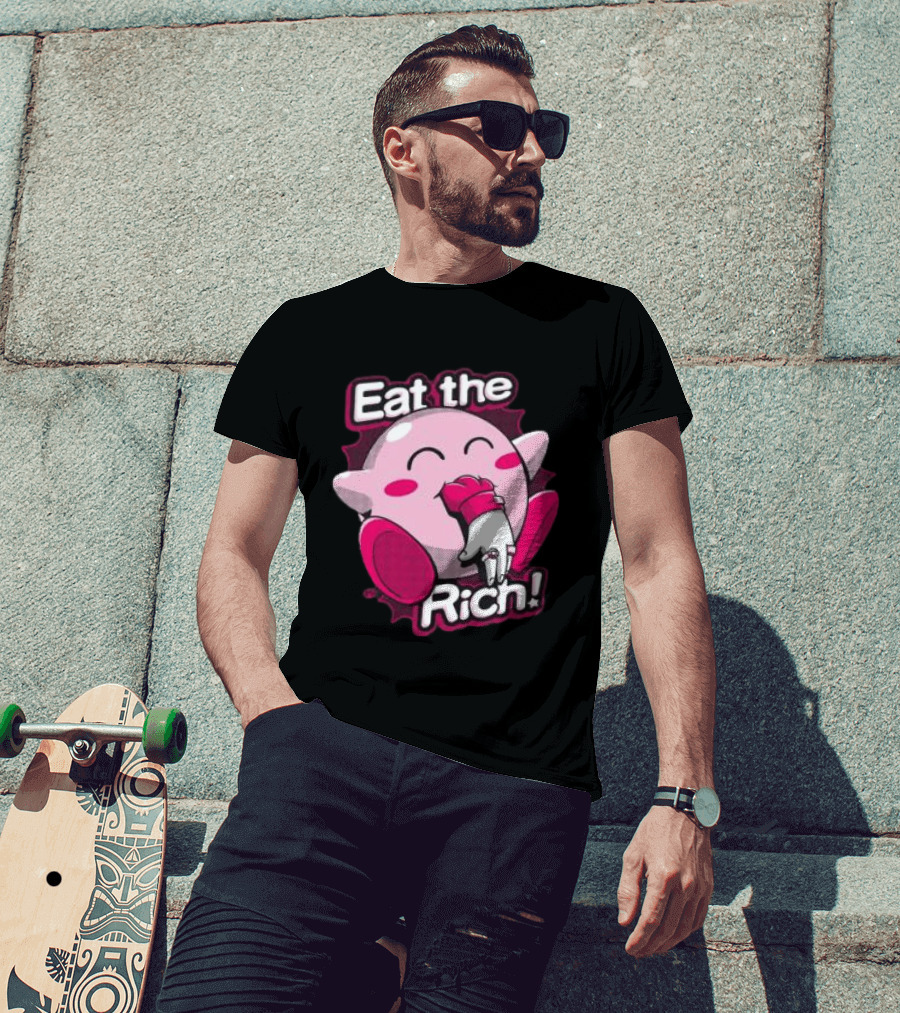 Punkwithacamera Store Eat The Rich Clay Graham Kirby Eating Hand T-Shirt