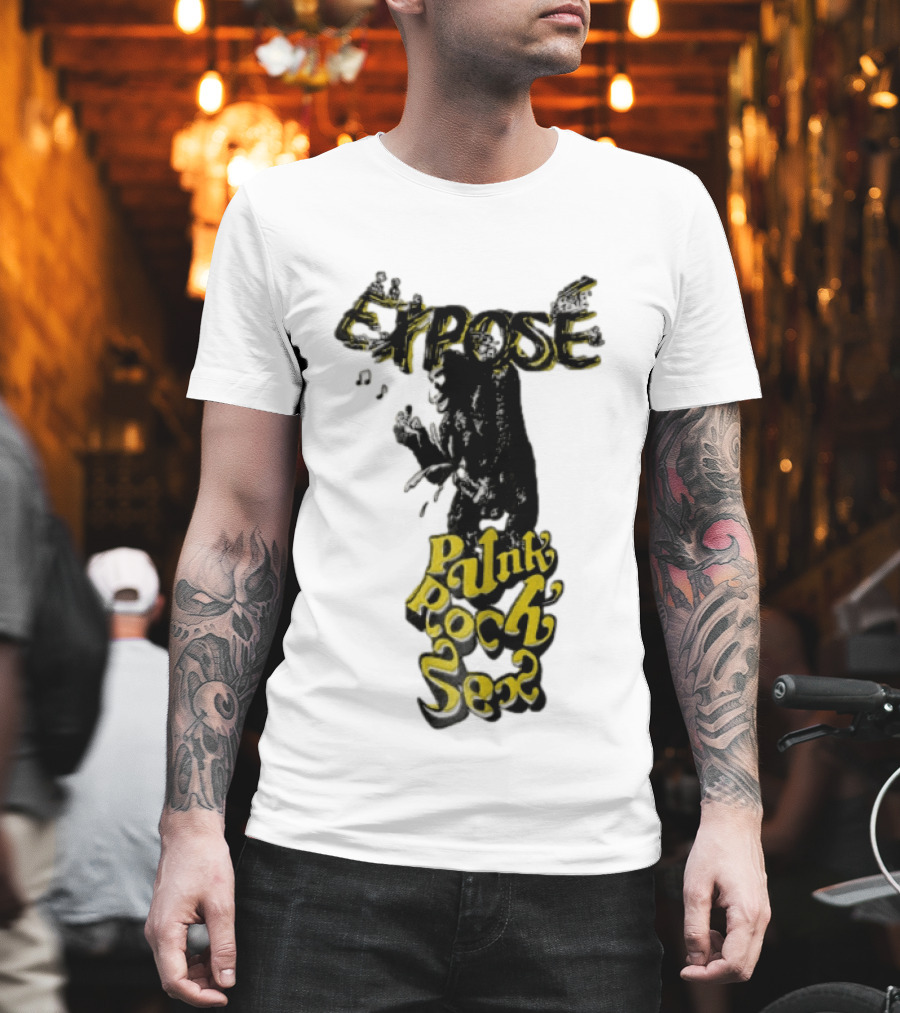 Expose King Kong Punk Rock Sex Gorilla Holding Woman T-Shirt