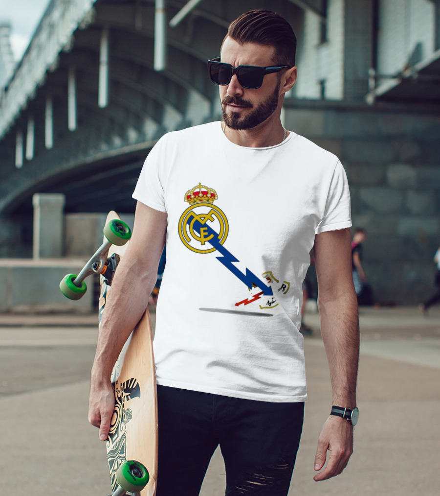 Real Madrid CF Lightning Strike Emblem MCF T-Shirt