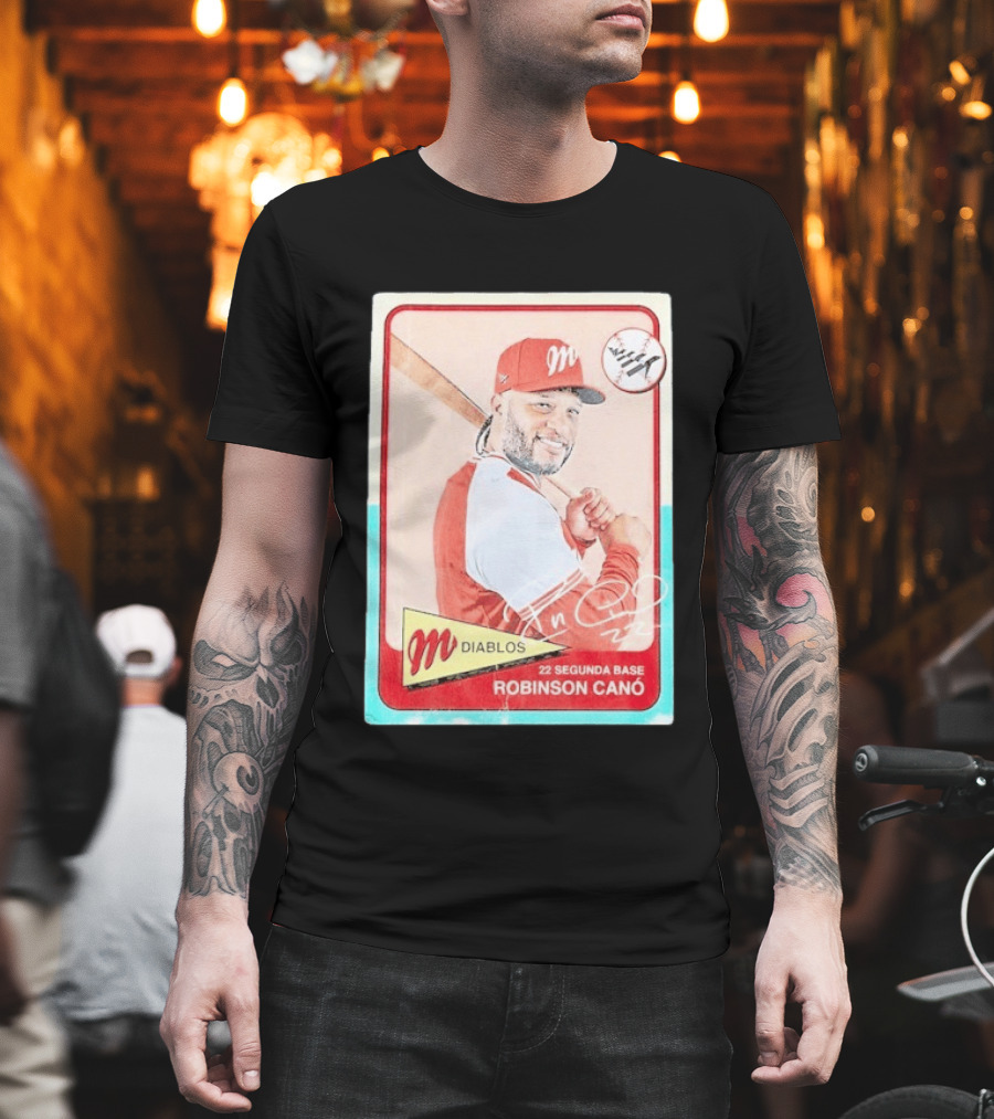 Robinson Canó Diablos Rojos Del México Paper Planes Baseball Segunda Base T-Shirt