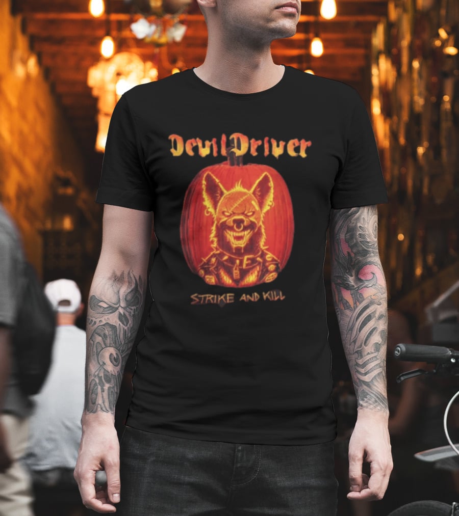 DevilDriver Strike And Kill Halloween Pumpkin T-Shirt