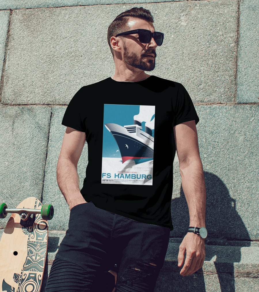 FS Hamburg Graphic Elegance Aboard Travel Maritime T-Shirt
