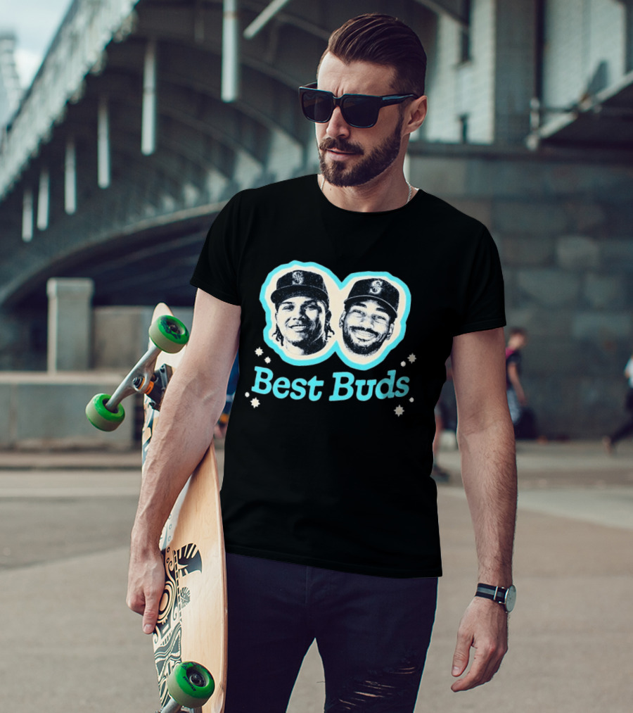 Michael Arroyo Lázaro Montes Best Buds Seattle Baseball Duo T-Shirt