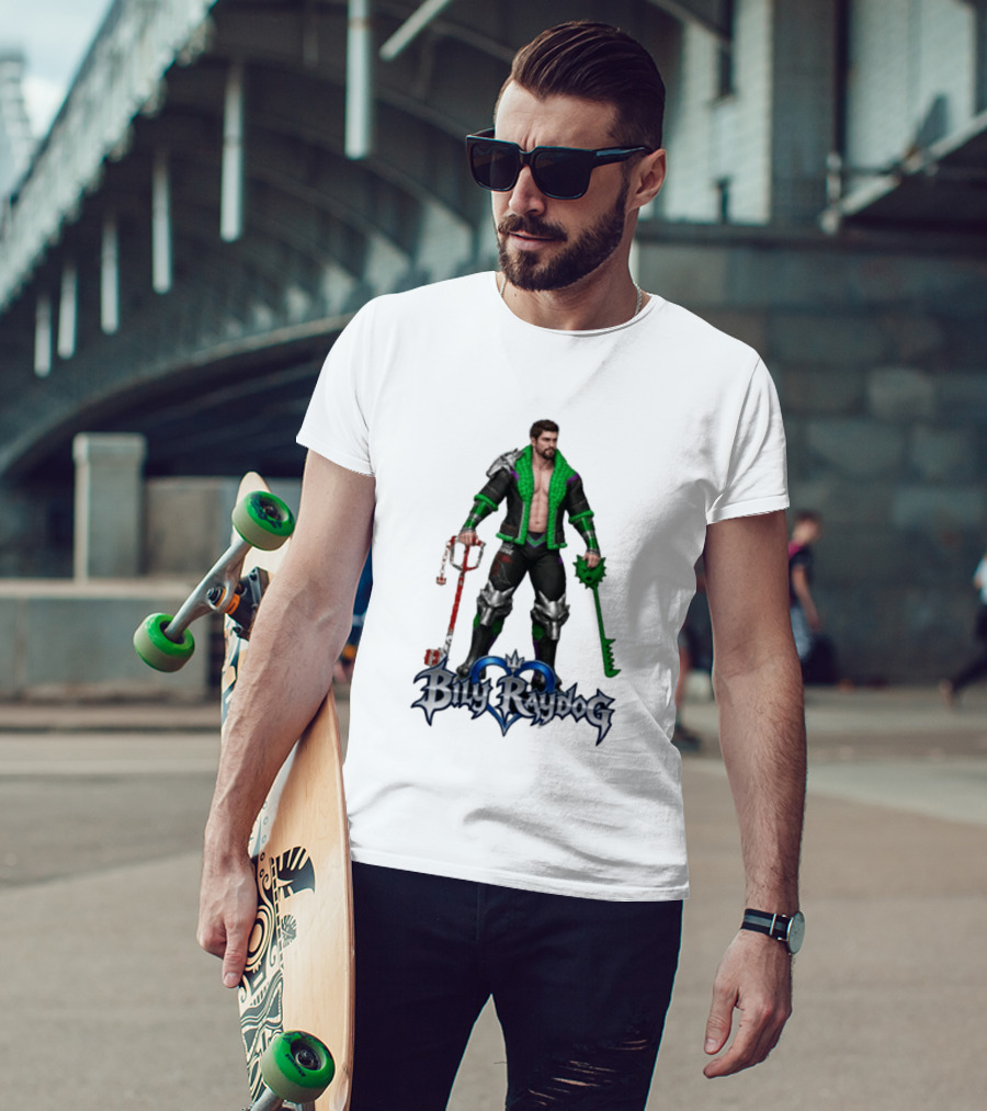 Billy Raydog Kingdom Hearts Crossover Character With Chains And Keys T-Shirt