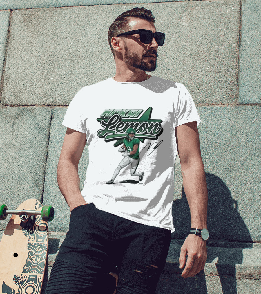 Makai Lemon Philadelphia Eagles Star Script Name T-Shirt