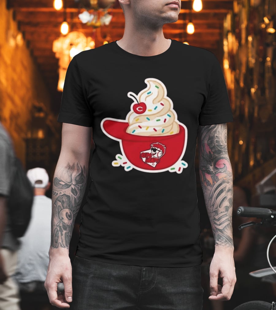 2026 Reds Heads Extra Innings Ice Cream Baseball Cap T-Shirt
