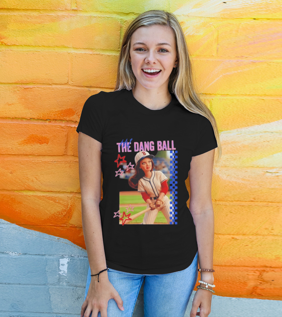 Barbie Ballfield Hit The Dang Ball Baseball Player Doll Vintage Stars T-Shirt