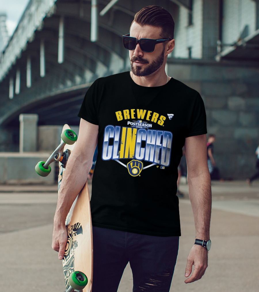 Brewers Postseason 2026 Clinched Locker Room T-Shirt