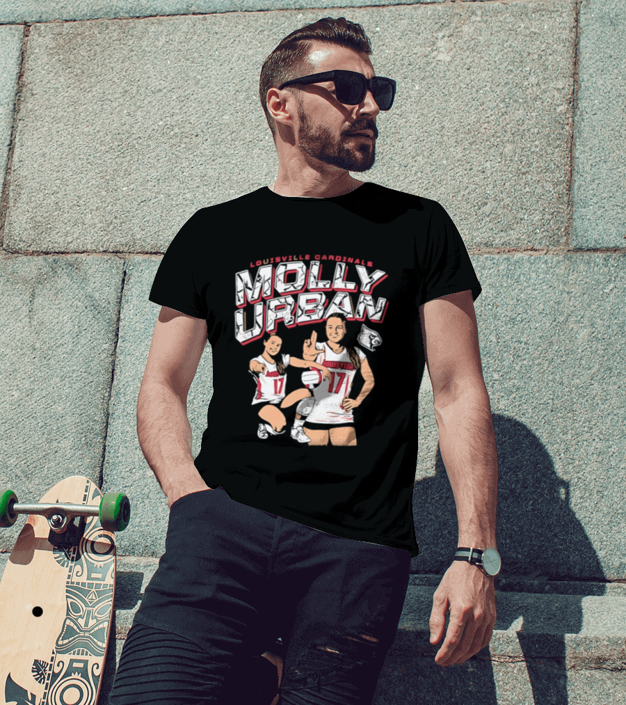 Molly Urban Louisville Cardinals Volleyball Number 17 T-Shirt
