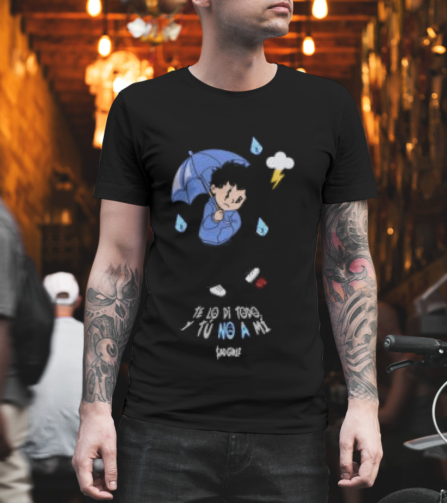 Sad Girlz Store Sadgirlz Give You Everything Blue Umbrella Raindrops T-Shirt