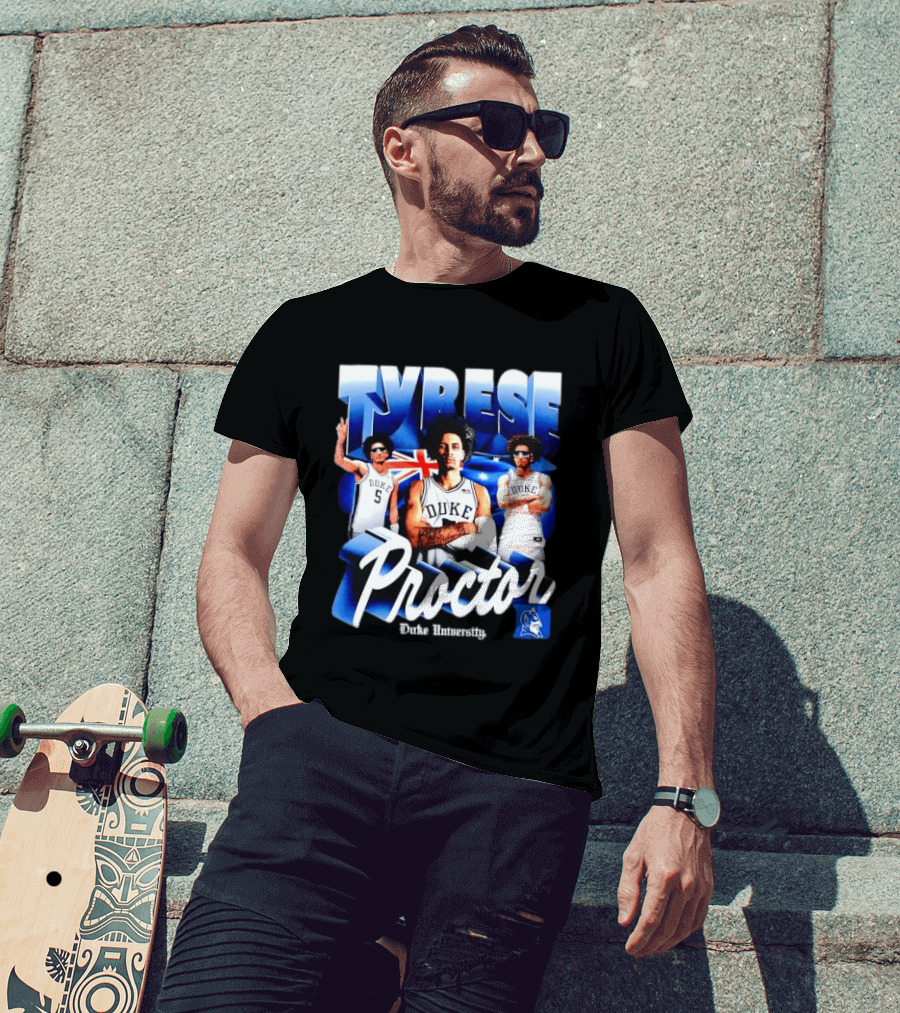 Tyrese Proctor Duke University Blue Devils Basketball Collage T-Shirt