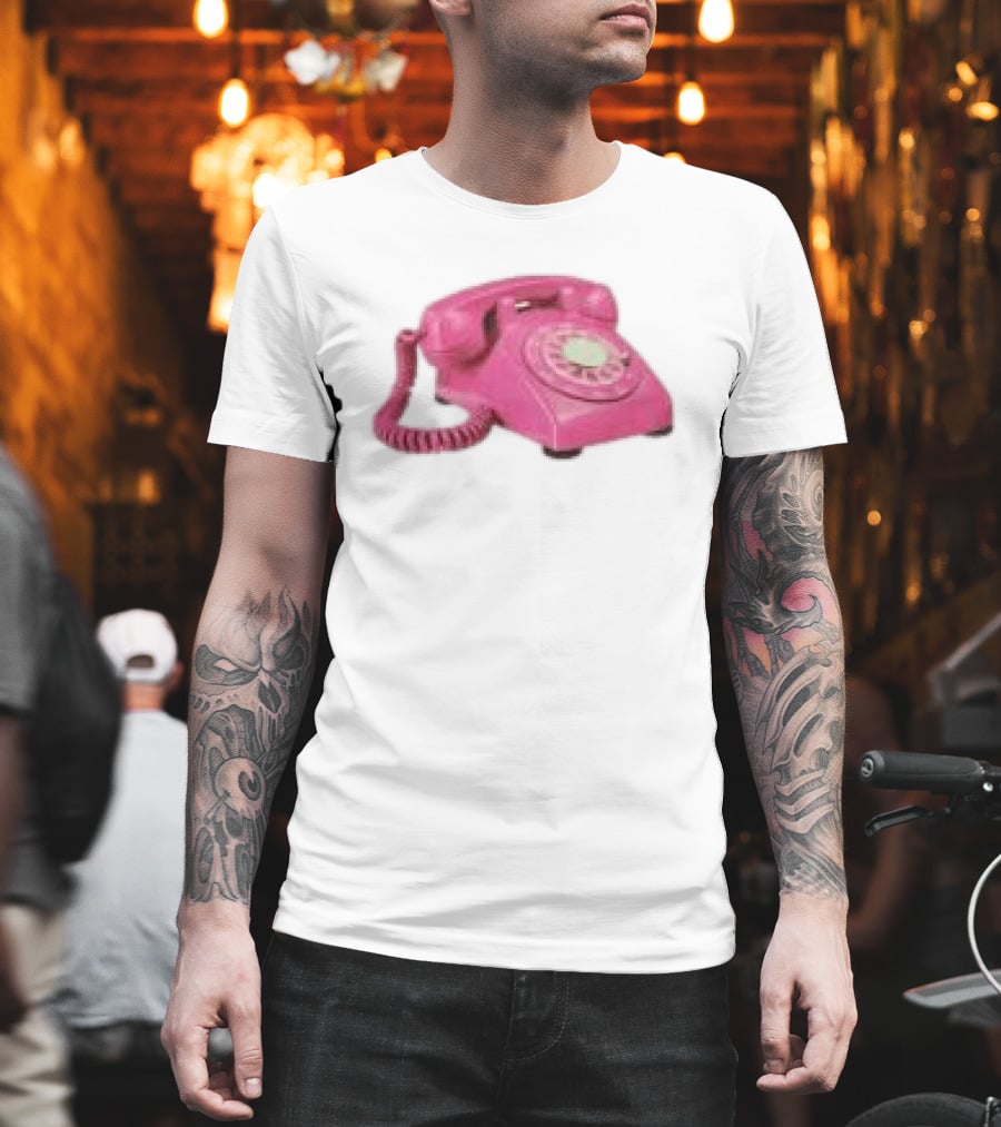 Fesspool Shop Retro Pink Phone Crop Top T-Shirt
