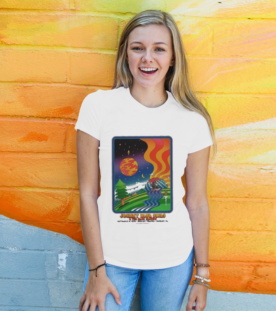 Johnny Blue Skies And The Dark Clouds Greek Theatre Berkeley CA September 15 2026 Event Psychedelic T-Shirt