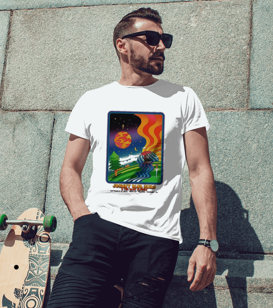 Johnny Blue Skies And The Dark Clouds Greek Theatre Berkeley CA September 15 2026 Event Psychedelic T-Shirt