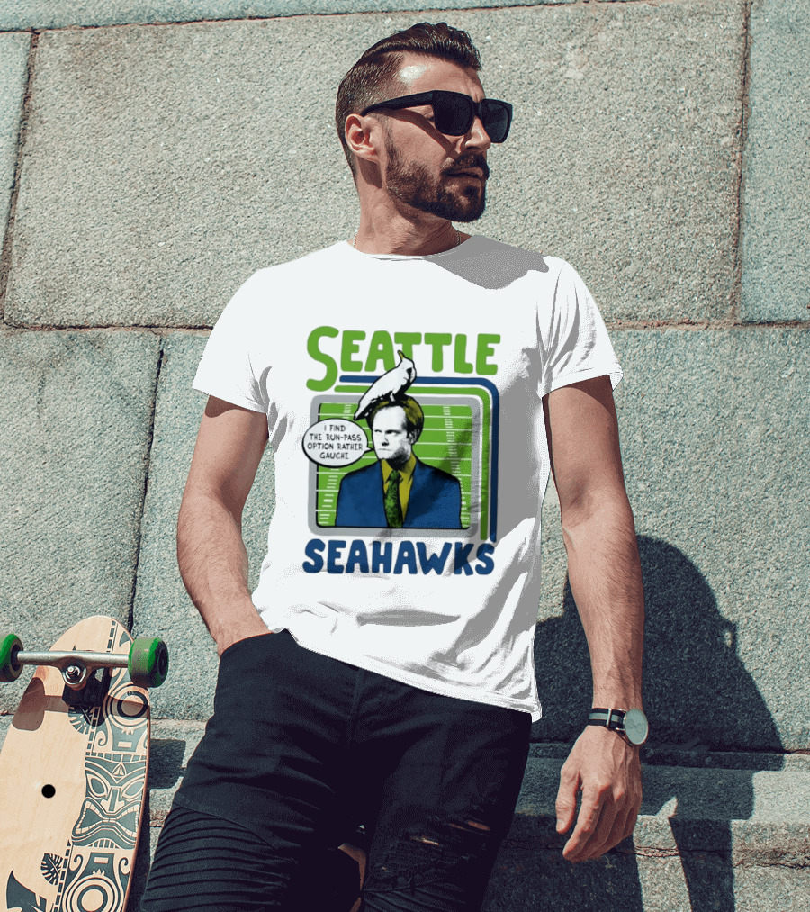 Kelsey Grammer Seahawks Run Pass Option Gauche T-Shirt