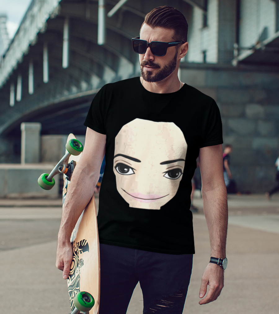 Roblox Avatar Smirking Face Female T-Shirt