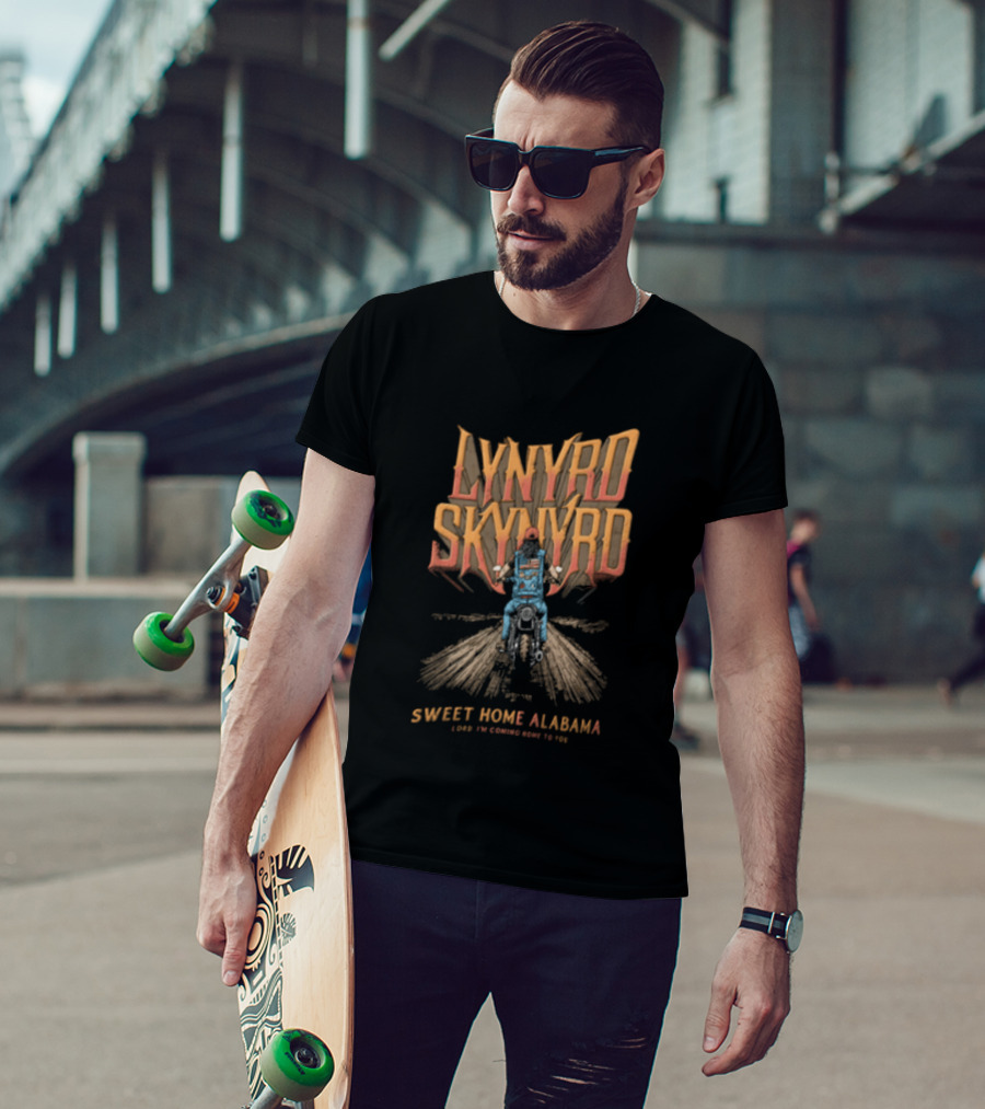 Lynyrd Skynyrd Sweet Home Alabama Lord I Am Coming Home To You Vintage Cowboy Riding Horse T-Shirt
