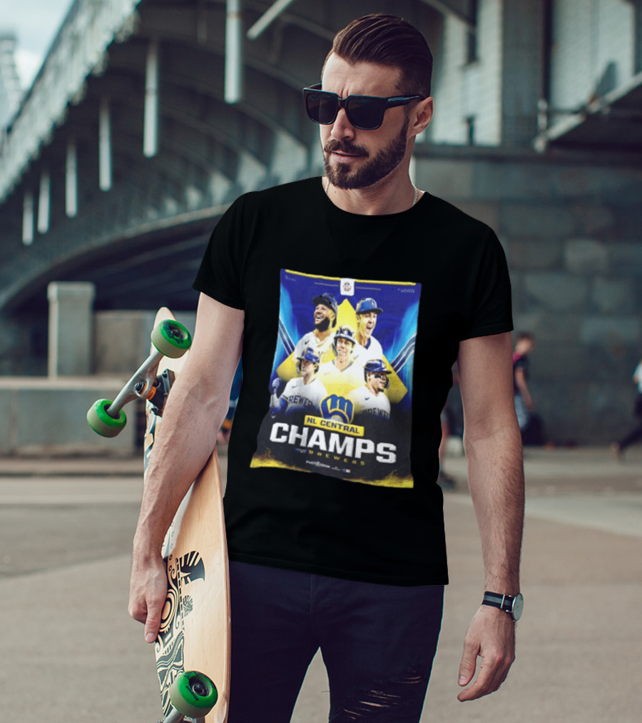 NL Central Champs Brewers Postseason Milwaukee Brewers Fan Gear 2026 T-Shirt