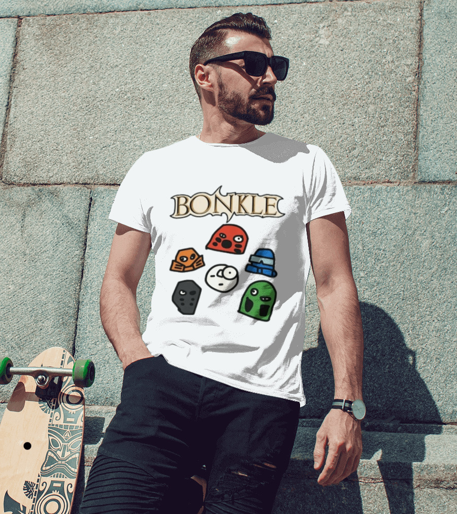 Bonkle Bionicle Toa Mata Masks Collection T-Shirt