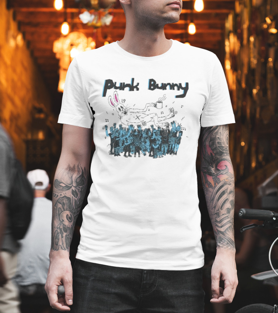 Punk Bunny Music Band Crowd T-Shirt