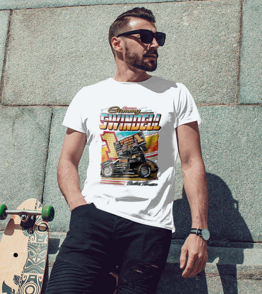 Slammin Sammy Swindell Number 1 Sprint Car Bartlett Tennessee Racing T-Shirt