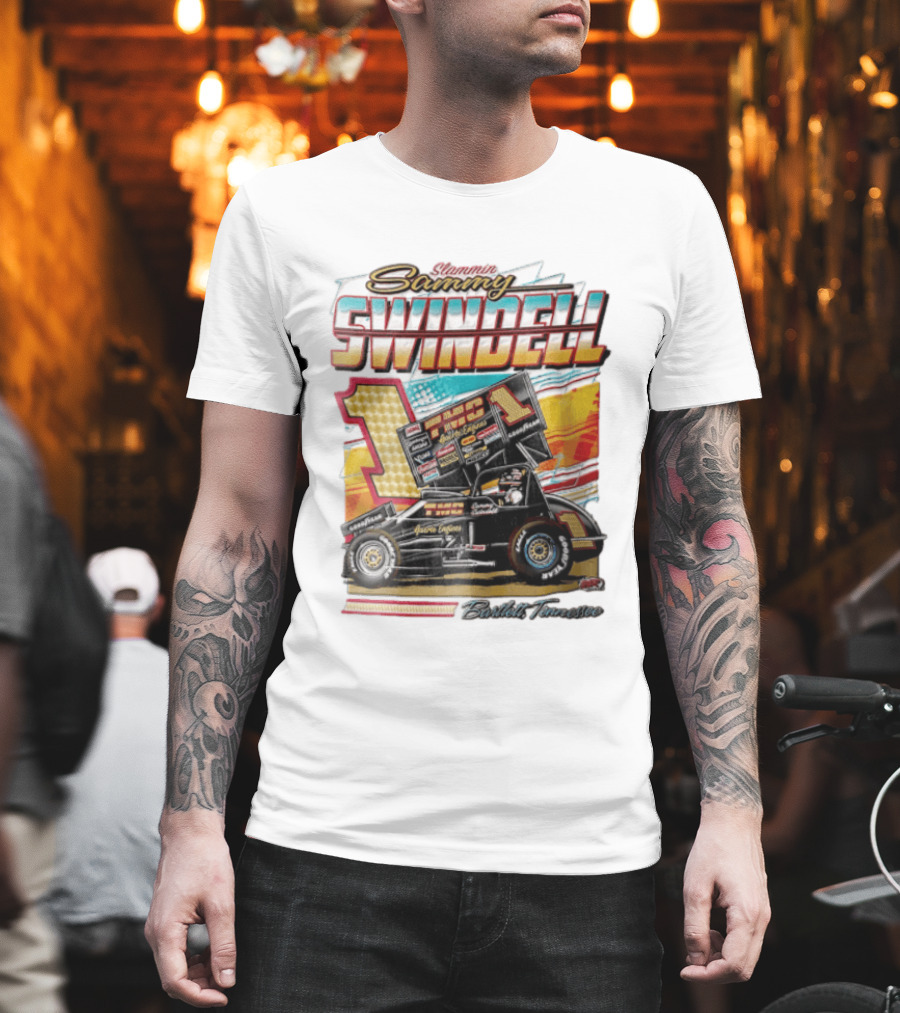 Slammin Sammy Swindell Number 1 Sprint Car Bartlett Tennessee Racing T-Shirt