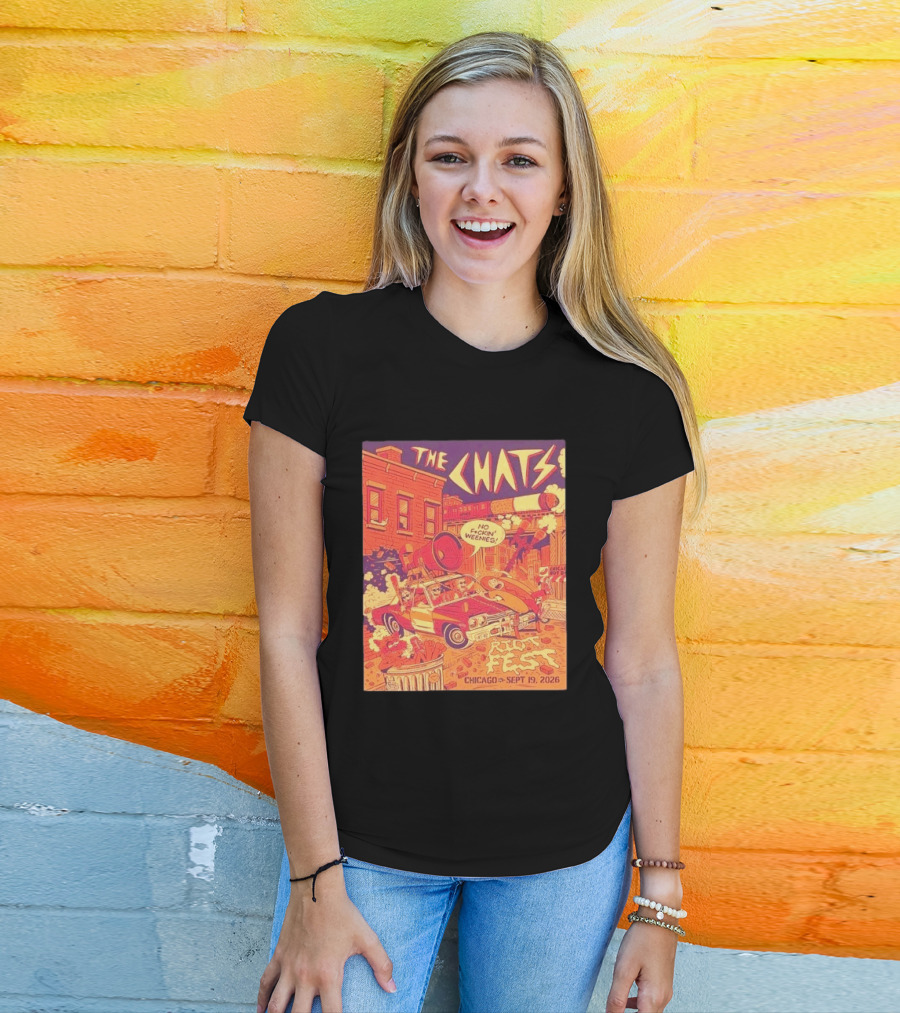 The Chats Riot Fest Chicago September 19 2026 Vintage Comic T-Shirt