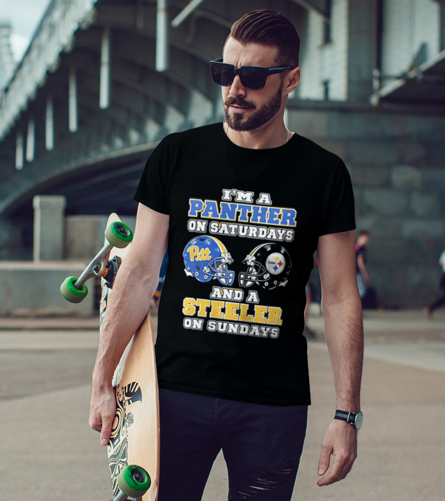 I’m A Panther On Saturdays And A Steeler On Sundays T-Shirt