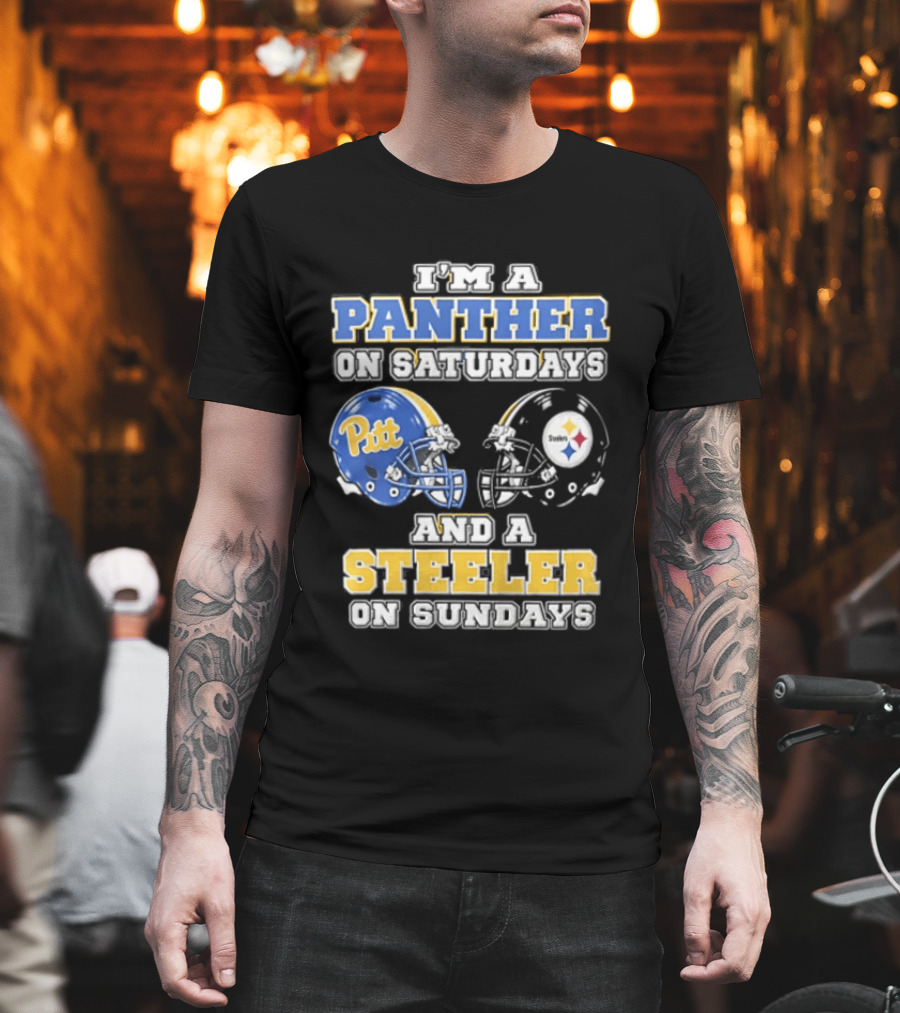 I’m A Panther On Saturdays And A Steeler On Sundays T-Shirt