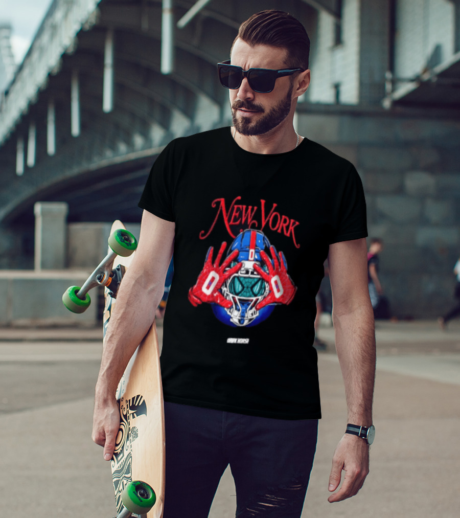 New York Dark Horse Helmet Spider Man Gloves T-Shirt